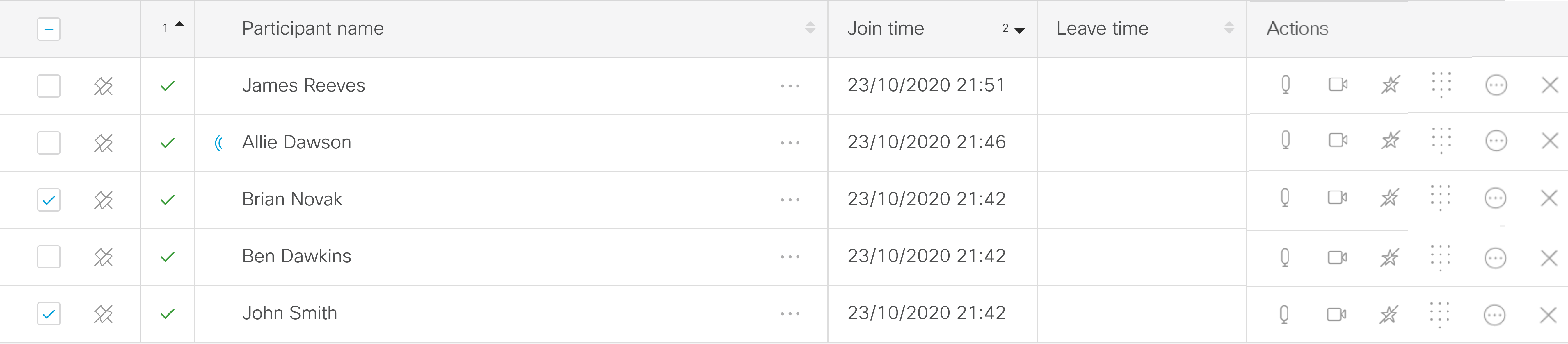Move participants to a different meeting