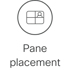 Pane placement button