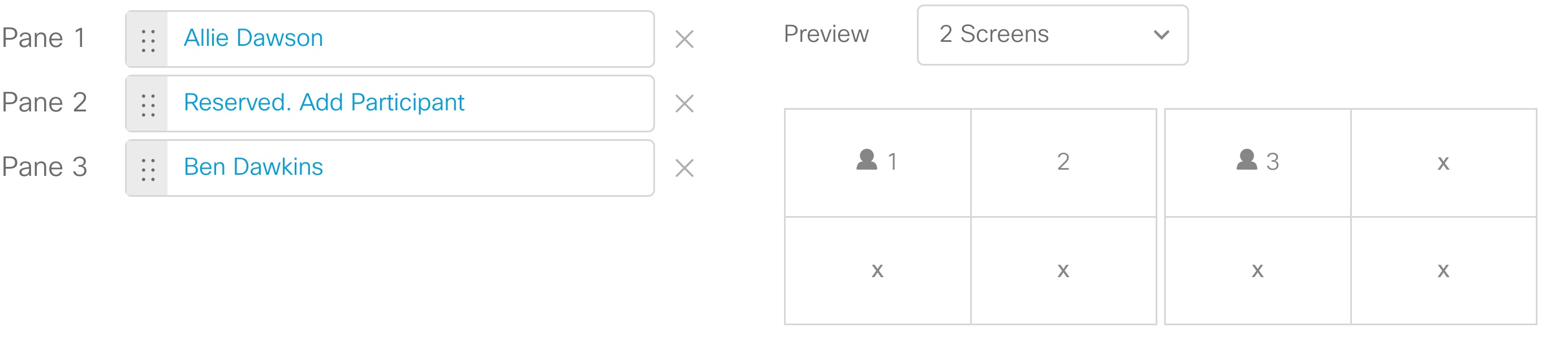 Dual screen preview of example above