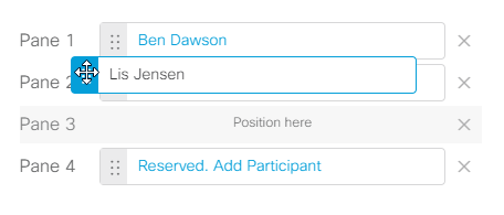 Drag and drop participant